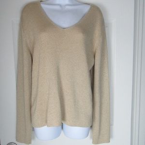 New York and Company Gold Sweater size XL